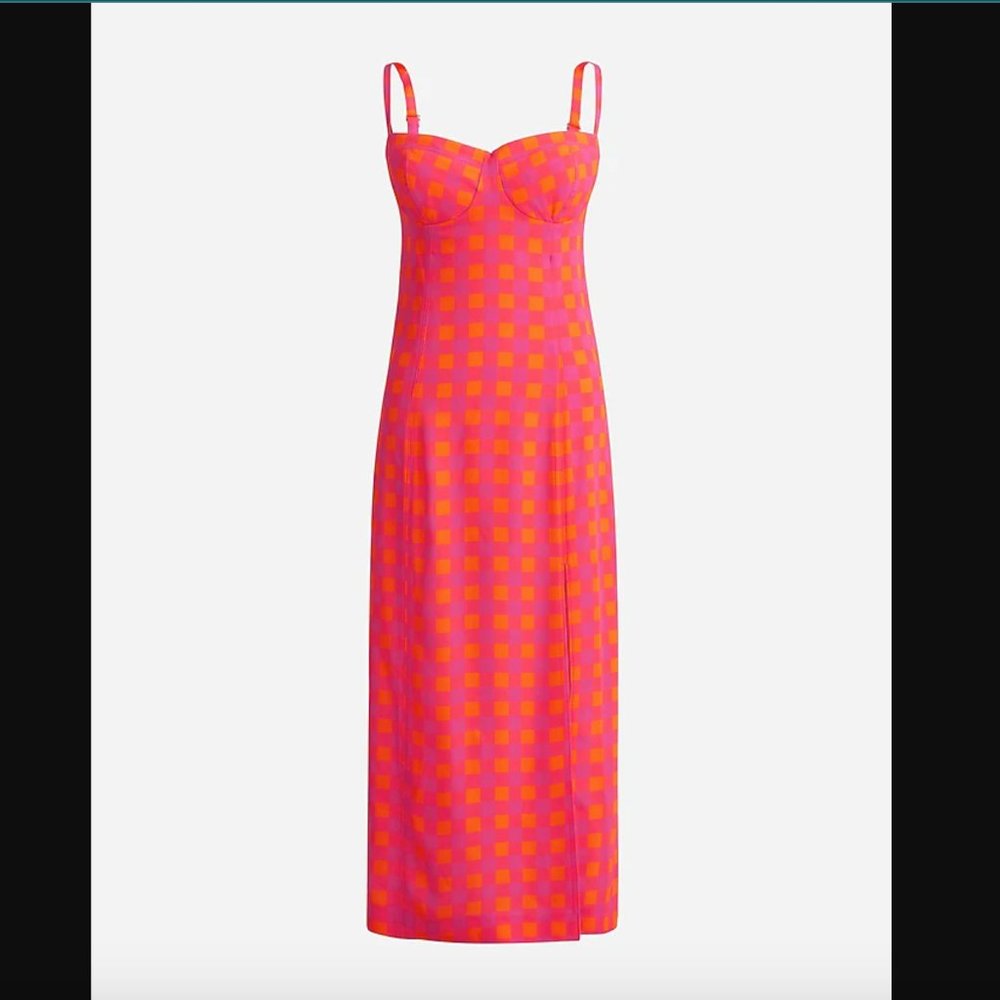 NWT JCREW Collection invite dress in gingham - Picture 13 of 13